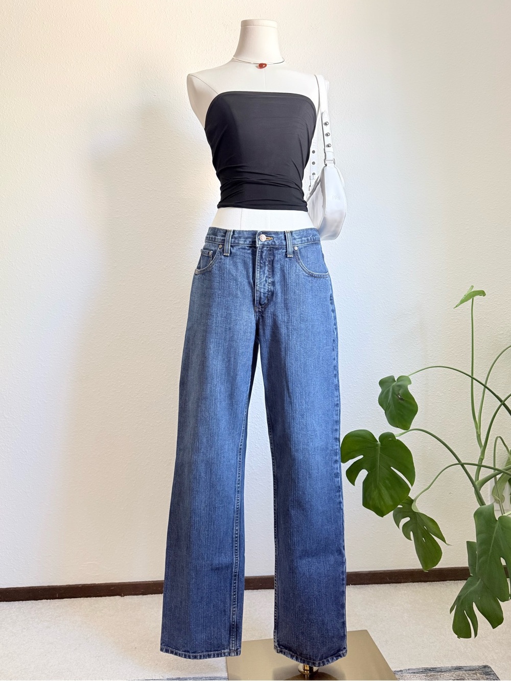 Y2K Cruel Girl Low Rise Relaxed Straight Leg Jeans Vintage Denim